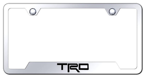 Toyota TRD Stainless Steel Notched Laser Etched License Frame - GF.TRD.EC