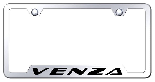 Toyota Venza Stainless Steel Notched Laser Etched License Frame - GF.VNZ.EC