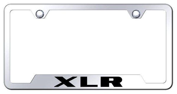 Cadillac XLR Stainless Steel Notched Laser Etched License Frame - GF.XLR.EC