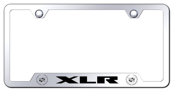 Cadillac XLR w/Old Stainless Steel Notched Laser Etched License Frame - GF.XLR2.EC