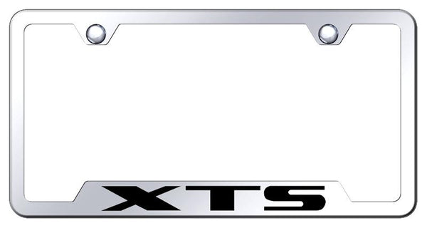 Cadillac XTS Stainless Steel Notched Laser Etched License Frame - GF.XTS.EC