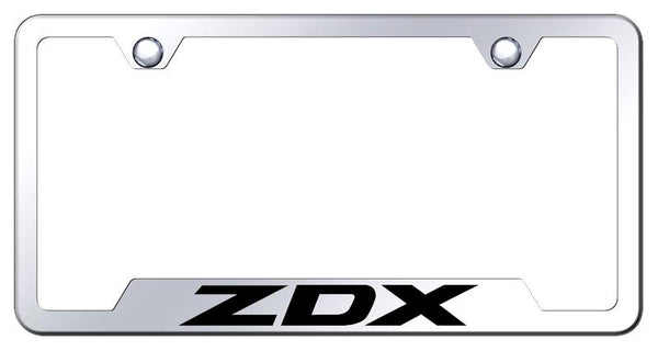 Acura ZDX Stainless Steel Notched Laser Etched License Frame - GF.ZDX.EC