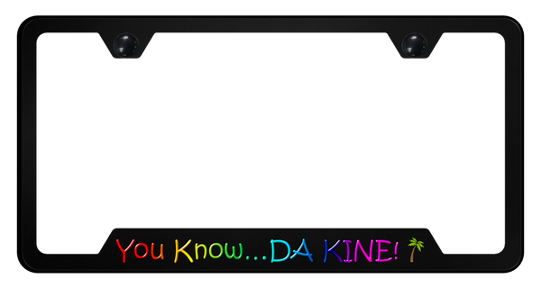 DA KINE PC Notched Frame - UV Print on Black License Plate Frame - GFP.DAKINE.UB