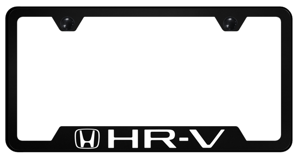 Honda HR-V PC Notched Frame - UV Print on Black License Plate Frame - GFP.HRV.UB