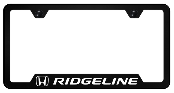 Honda Ridgeline PC Notched Frame - UV Print on Black License Plate Frame - GFP.RID.UB