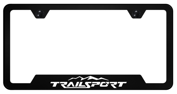 Honda TrailSport PC Notched Frame - UV Print on Black License Plate Frame - GFP.TRLS.UB