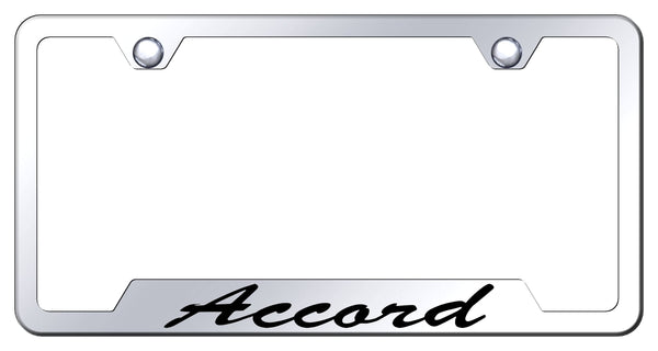 Honda Accord Gold Notched Laser Etched License Frame - GFS.ACC.EG