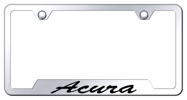 Acura Acura Stainless Steel Notched Laser Etched License Frame - GFS.ACU.EC