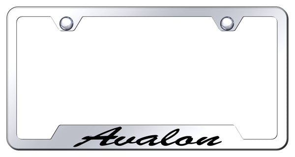 Toyota Avalon Black Notched Laser Etched License Frame - GFS.AVA.EB