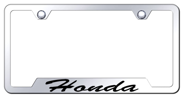 Honda Honda Stainless Steel Notched Laser Etched License Frame - GFS.HON.EC