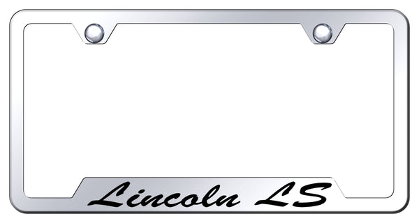 Lincoln Lincoln LS Stainless Steel Notched Laser Etched License Frame - GFS.LLS.EC