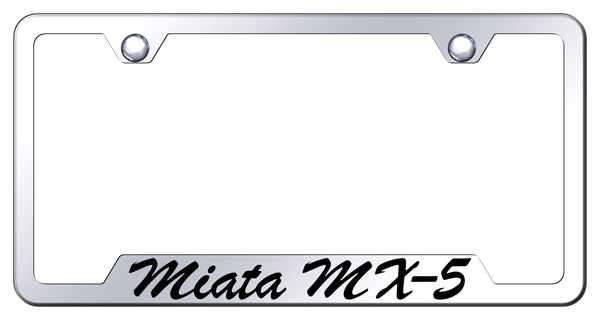 Mazda Miata MX5 Stainless Steel Notched Laser Etched License Frame - GFS.MIA.EC