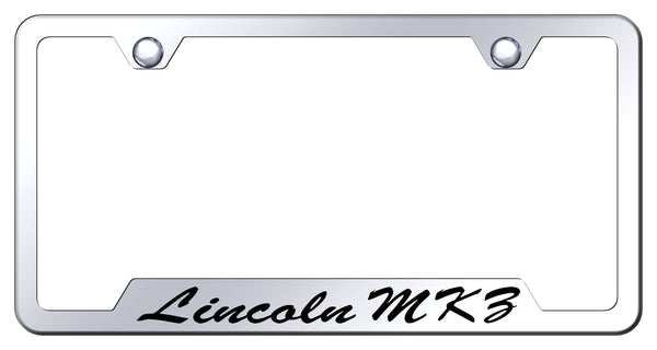 Lincoln MKZ Stainless Steel Notched Laser Etched License Frame - GFS.MKZ.EC