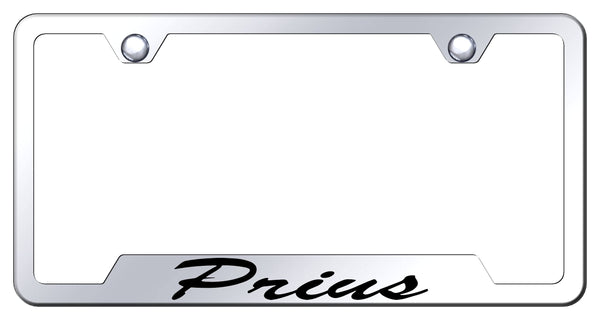 Toyota Prius Stainless Steel Notched Laser Etched License Frame - GFS.PRI.EC