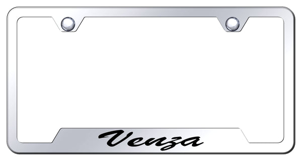 Toyota Venza Stainless Steel Notched Laser Etched License Frame - GFS.VNZ.EC