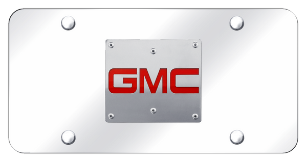 GMC GMC (Only) License Plate - Brushed on Mirrored License Plate - GMC.2.SC