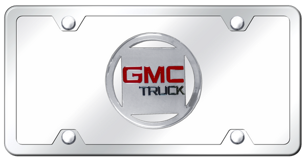 GMC GMC Plate Kit - Chrome on Mirrored License Plate - GMC.CCK