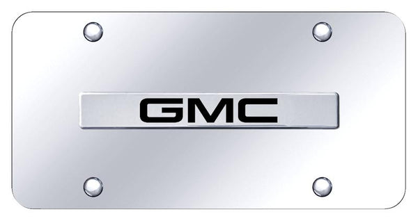 GMC GMC Chrome on Chrome 3D Bar License Plate - GMC.N.CC