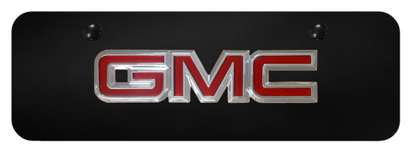 GMC GMC OEM Mini Plate - Chrome on Black License Plate - GMC.OEM.CBM