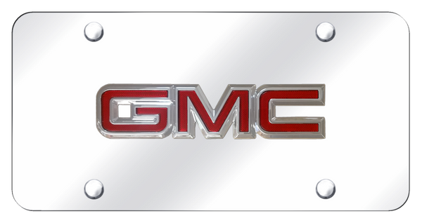 GMC GMC OEM License Plate - Chrome on Mirrored License Plate - GMC.OEM.CC