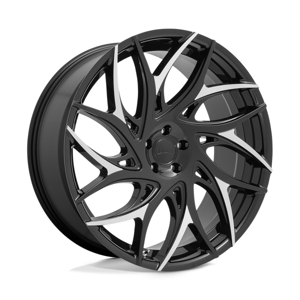 DUB 1PC S259 G.O.A.T. GLOSS BLACK WITH MACHINED SPOKES Wheels for 2015-2020 ACURA TLX [] - 20X9 35 MM - 20"  - (2020 2019 2018 2017 2016 2015)