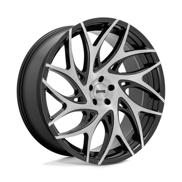 DUB 1PC S260 G.O.A.T. BRUSHED FACE WITH GLOSS BLACK DARK TINT SPOKES Wheels for 2009-2014 ACURA TL [] - 20X9 35 mm - 20"  - (2014 2013 2012 2011 2010 2009)