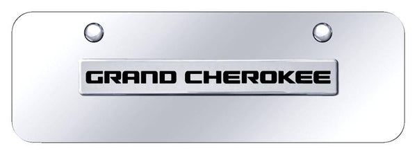 Jeep Grand Cherokee Chrome on Chrome 3D Bar Mini License Plate - GRA.N.CCM