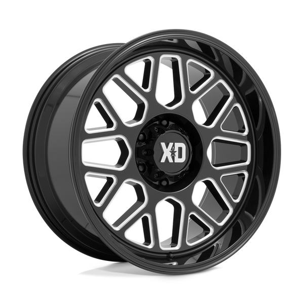 XD XD849 GRENADE 2 GLOSS BLACK MILLED Wheels for 2022-2024 FORD EXPEDITION [] - 20X9 18 MM - 20"  - (2024 2023 2022)