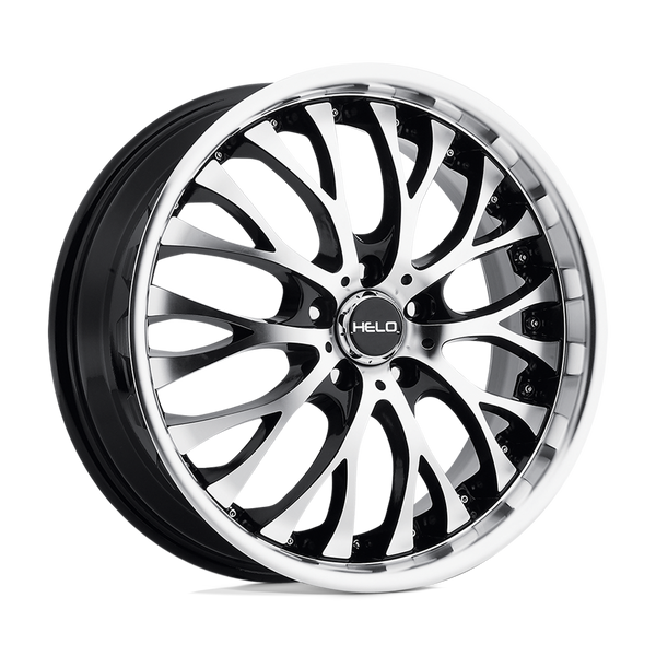 Helo HE890 GLOSS BLACK MACHINED FACE Wheels for 2009-2022 NISSAN MAXIMA [] - 20X8.5 35 mm - 20"  - (2022 2021 2020 2019 2018 2017 2016 2015 2014 2013 2012 2011 2010 2009)