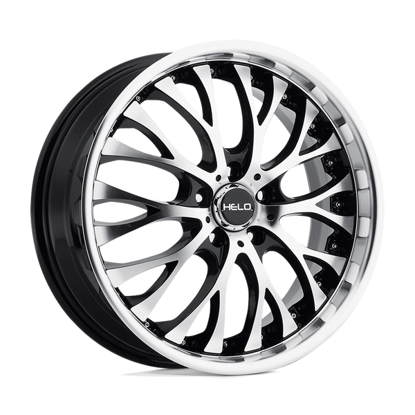 Helo HE890 GLOSS BLACK MACHINED FACE Wheels for 2015-2020 ACURA TLX [] - 20X8.5 35 MM - 20"  - (2020 2019 2018 2017 2016 2015)