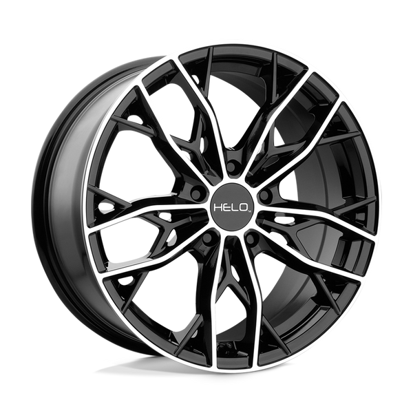 Helo HE907 GLOSS BLACK MACHINED Wheels for 2004-2008 ACURA TL TYPE-S [] - 18X8 40 mm - 18"  - (2008 2007 2006 2005 2004)