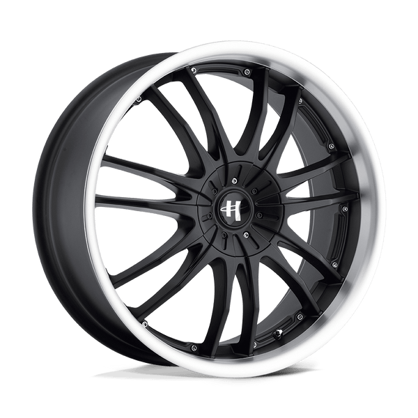 Helo HE845 GLOSS BLACK MACHINED Wheels for 2017-2022 HONDA CLARITY [] - 18X8 42 mm - 18"  - (2022 2021 2020 2019 2018 2017)