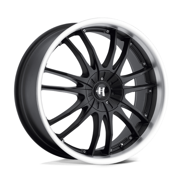 Helo HE845 GLOSS BLACK MACHINED Wheels for 2017-2022 ACURA ILX [] - 17X7.5 42 mm - 17"  - (2022 2021 2020 2019 2018 2017)