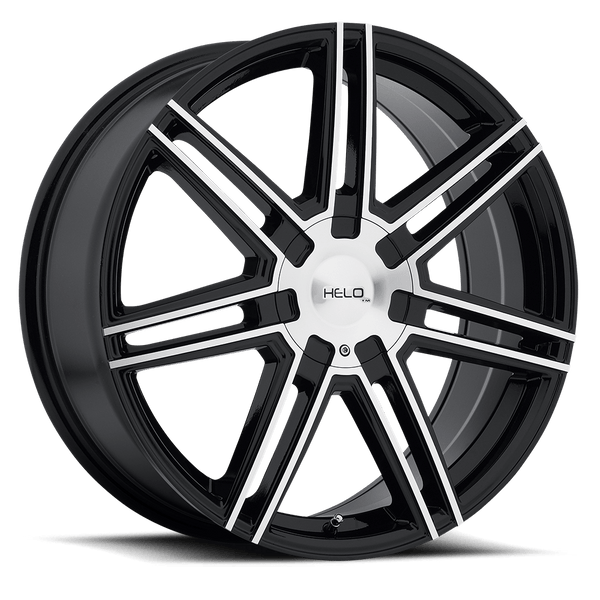 Helo HE884 GLOSS BLACK WITH MACHINED FACE Wheels for 2015-2020 ACURA TLX [] - 20X8 45 MM - 20"  - (2020 2019 2018 2017 2016 2015)