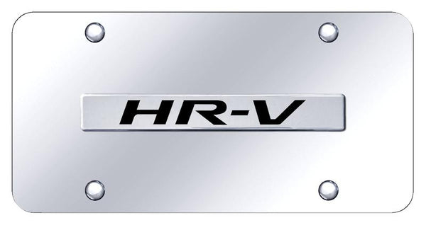 Honda HRV Chrome on Chrome 3D Bar License Plate - HRV.N.CC