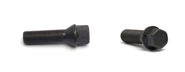 H&R Wheel Bolt for 8mm Wheel Spacer - 2002-2008 Audi A4 Quattro - Black Tapered - 1453501SW - (2008 2007 2006 2005 2004 2003 2002)