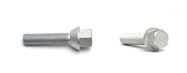 H&R Wheel Bolt for 8mm Wheel Spacer - 1984-1990 Audi 100 - Silver Tapered - 1453501 - (1990 1989 1988 1987 1986 1985 1984)
