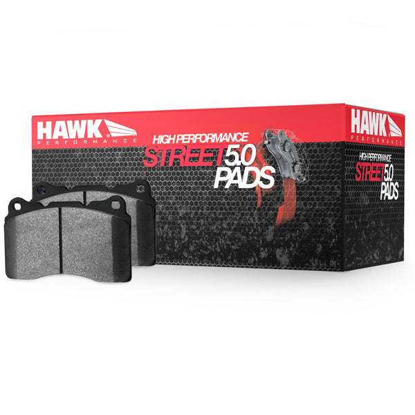 Hawk HPS 5.0 Brake Pads for 1988-1988 Mazda RX-7 SE 2+2 Naturally Aspirated 1.3 R2 - Front - HB155B.580 - (1988)