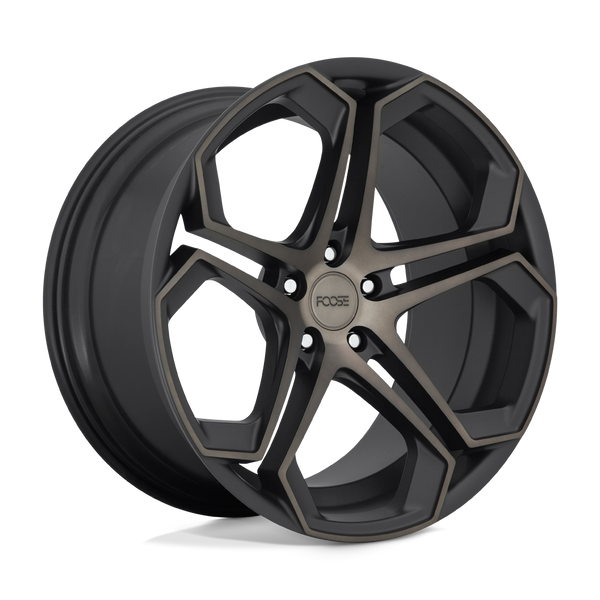 Foose 1PC F168 IMPALA MATTE MACHINED DOUBLE DARK TINT Wheels for 2021-2023 ACURA TLX [] - 20X9 35 mm - 20"  - (2023 2022 2021)
