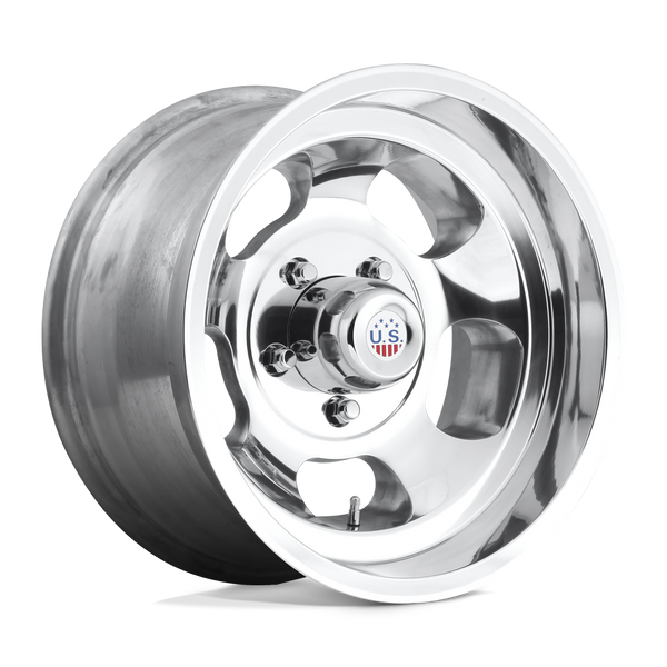 US Mag 1PC U101 INDY HIGH LUSTER POLISHED Wheels for 1997-2006 JEEP WRANGLER [] - 15X8 -12 MM - 15"  - (2006 2005 2004 2003 2002 2001 2000 1999 1998 1997)