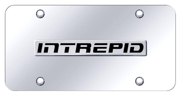 Dodge Intrepid Chrome on Chrome 3D Bar License Plate - INR.N.CC