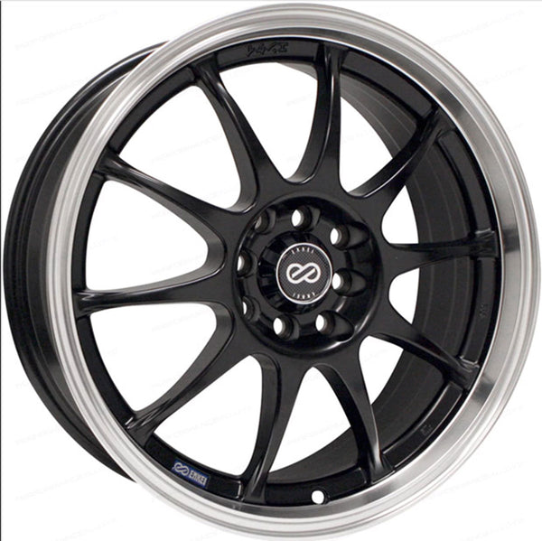 Enkei J10 Black Paint Wheels for 2007-2022 NISSAN ALTIMA [] - 17x7 38 mm - 17"  - (2022 2021 2020 2019 2018 2017 2016 2015 2014 2013 2012 2011 2010 2009 2008 2007)