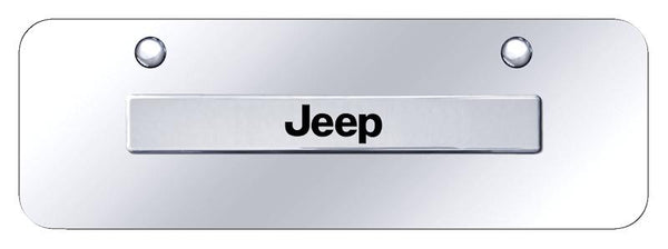 Jeep Jeep Chrome on Chrome 3D Bar Mini License Plate - JEE.N.CCM