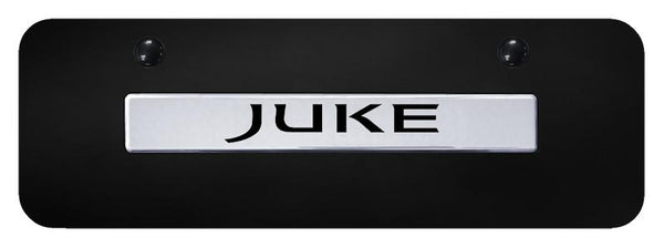 Nissan Juke Chrome on Black 3D Bar Mini License Plate - JUKE.N.CBM