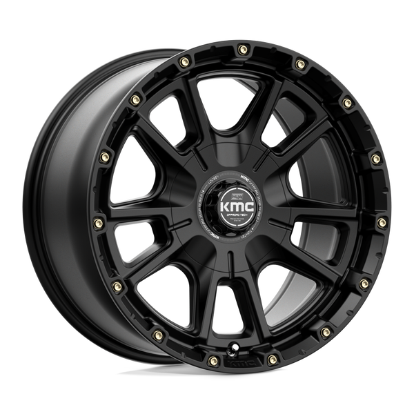 KMC KM100 SYNC SATIN BLACK Wheels for 2007-2021 FORD EXPEDITION [] - 17X9 18 MM - 17"  - (2021 2020 2019 2018 2017 2016 2015 2014 2013 2012 2011 2010 2009 2008 2007)