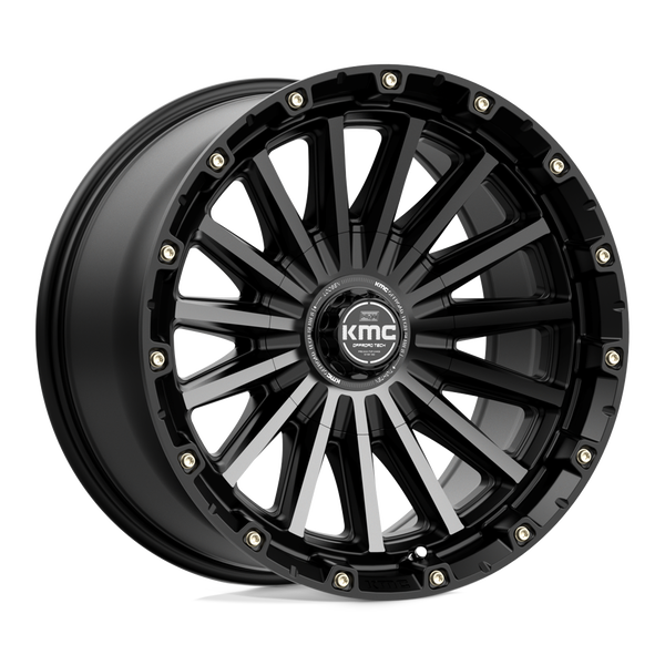 KMC KM102 SIGNAL SATIN BLACK WITH GRAY TINT Wheels for 2010-2020 FORD F-150 [] - 20X9 0 mm - 20"  - (2020 2019 2018 2017 2016 2015 2014 2013 2012 2011 2010)