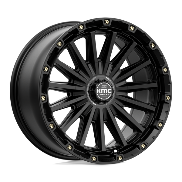 KMC KM102 SIGNAL SATIN BLACK Wheels for 2007-2021 FORD EXPEDITION [] - 17X9 18 MM - 17"  - (2021 2020 2019 2018 2017 2016 2015 2014 2013 2012 2011 2010 2009 2008 2007)