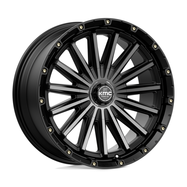 KMC KM102 SIGNAL SATIN BLACK WITH GRAY TINT Wheels for 2010-2020 FORD F-150 [] - 20X9 18 mm - 20"  - (2020 2019 2018 2017 2016 2015 2014 2013 2012 2011 2010)