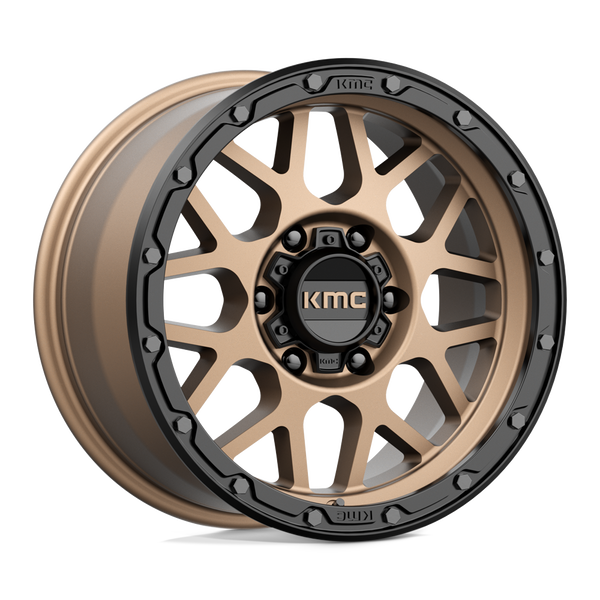 KMC KM535 GRENADE OFF-ROAD MATTE BRONZE MATTE BLACK LIP Wheels for 2010-2020 FORD F-150 [] - 17X9 18 MM - 17"  - (2020 2019 2018 2017 2016 2015 2014 2013 2012 2011 2010)