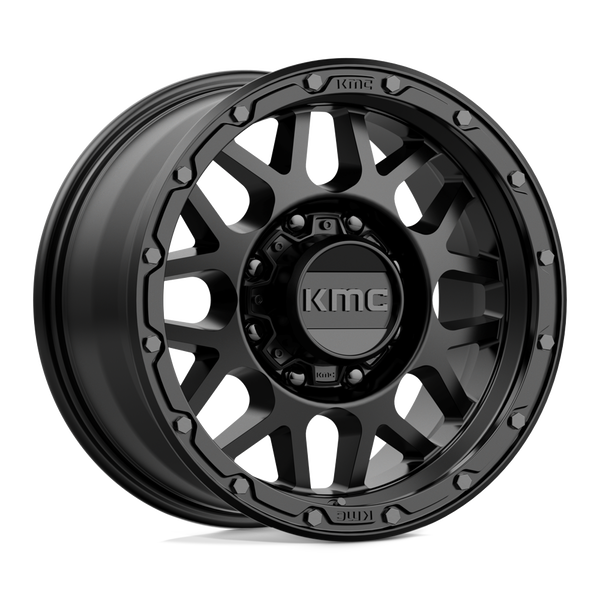 KMC KM535 GRENADE OFF-ROAD MATTE BLACK Wheels for 2013-2023 FORD F-250 F-350 SUPER DUTY [] - 17X9 18 mm - 17"  - (2023 2022 2021 2020 2019 2018 2017 2016 2015 2014 2013)